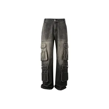 PASET Jeans Unisex Black Gray