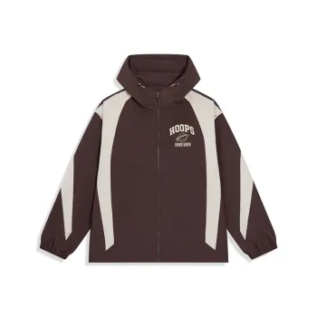 XTEP Basketball Collection Jacket Men's Pale Taupe/Ridge Gray