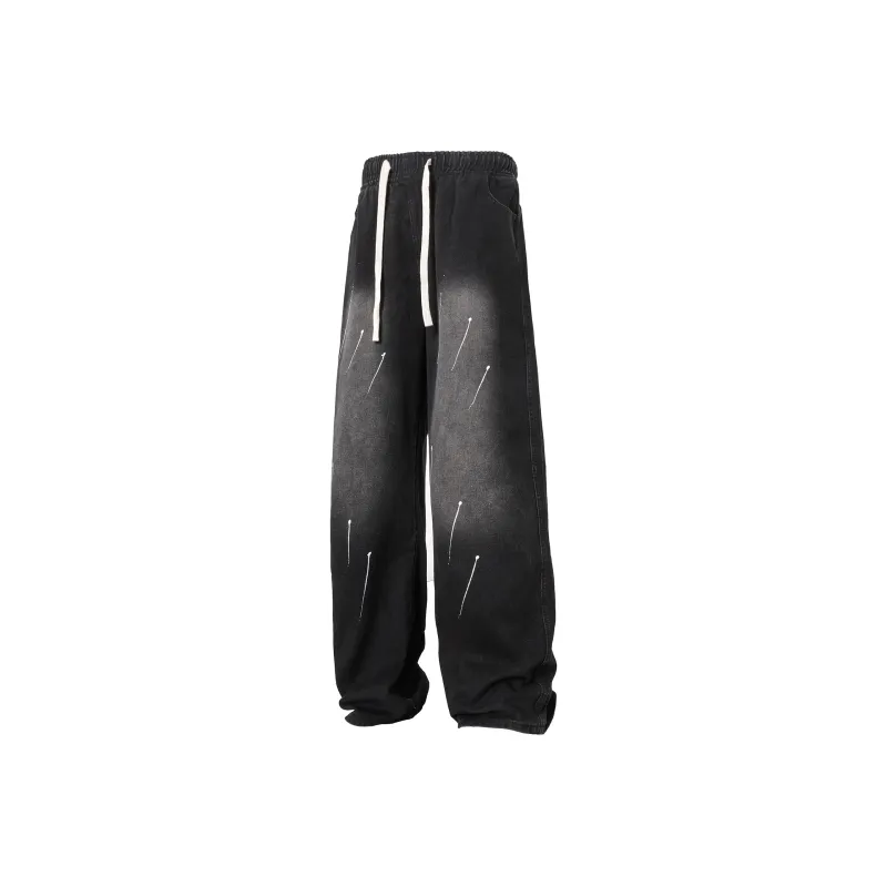 ELCORO Loose Fit Straight Fit Jeans Men's-0