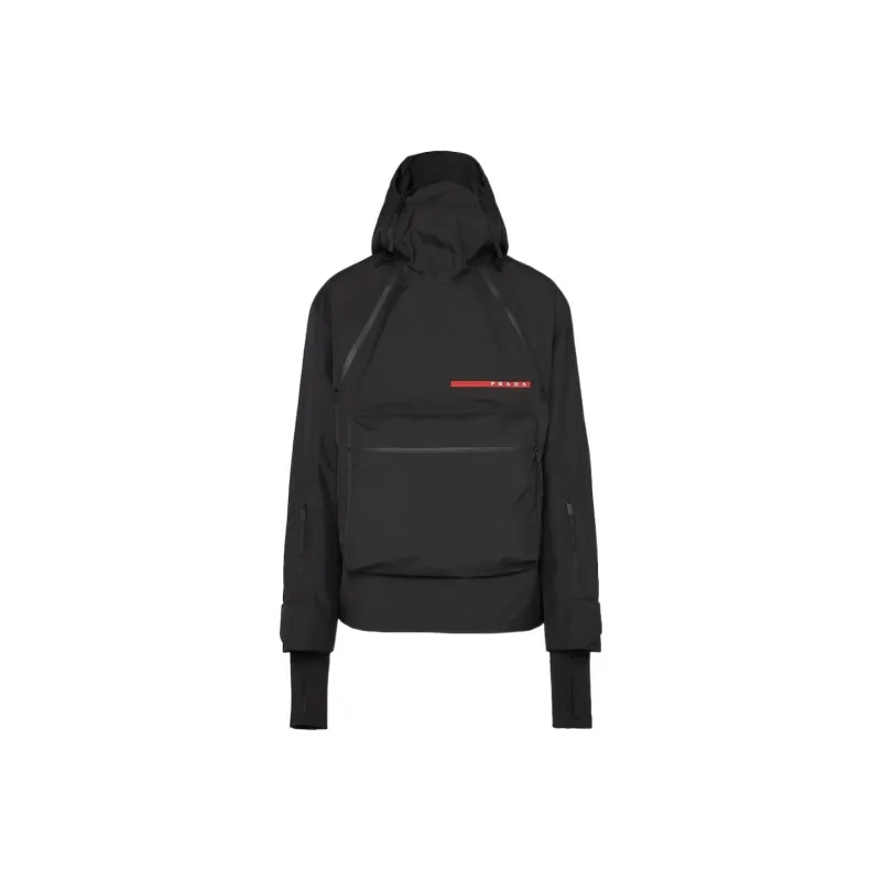 PRADA Extreme-Tex Snowboard Jacket Jackets Coats Men's Black-0