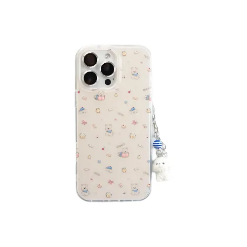 Sopi Acrylic Material Cake West Highland Puppy Phone Cases Compatible With IPhone 16/15 Pro Max/Apple 13/14 Pro/Max