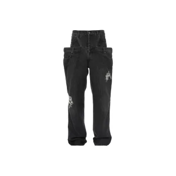 JW Anderson Jeans Unisex Dark Gray