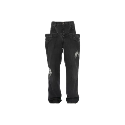 JW Anderson Jeans Unisex Dark Gray