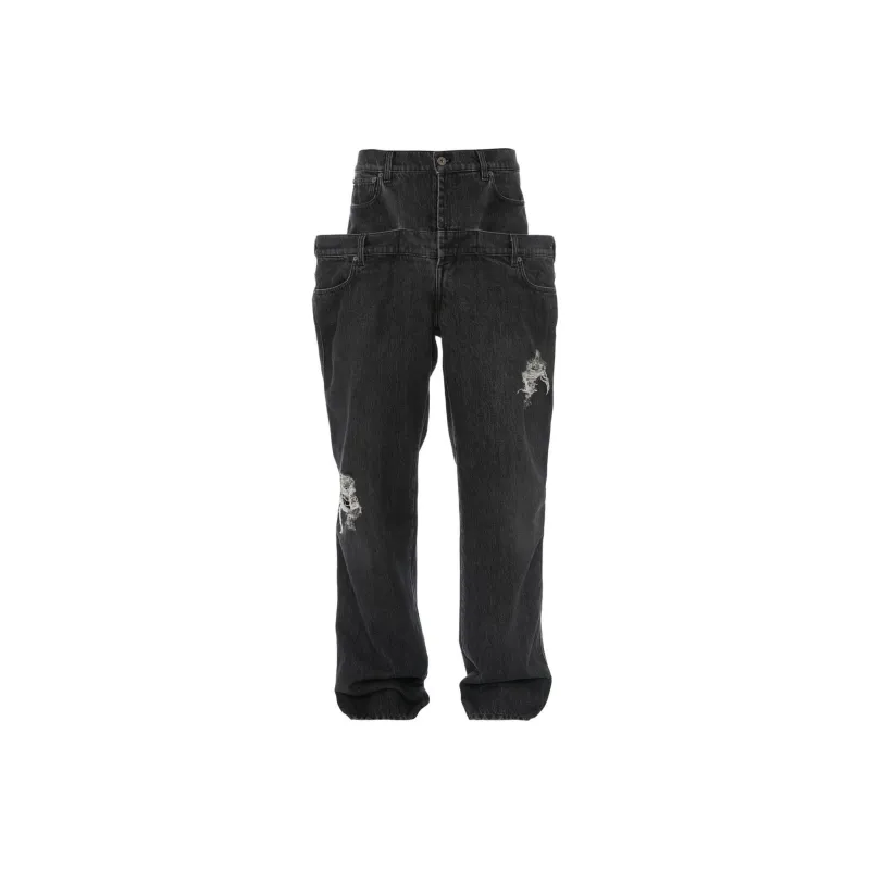 JW Anderson Jeans Unisex Dark Gray-0
