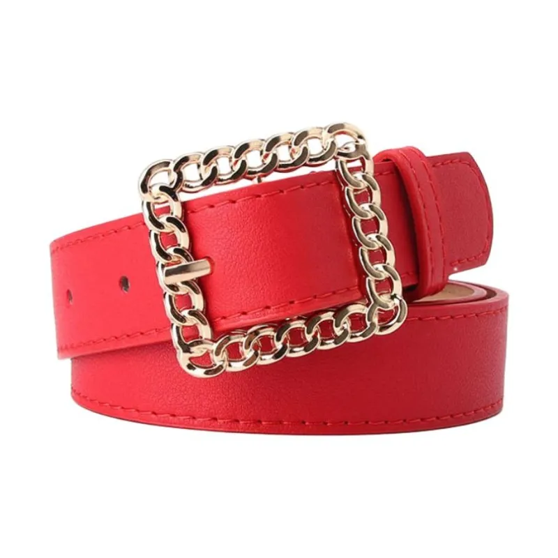 JEANSWEST PU Leather Belts Women's 2.8CM-6