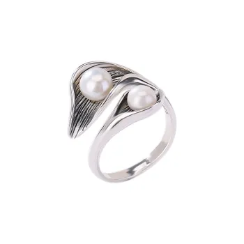 ZHENZHUAOMI Pearl Rings Women's