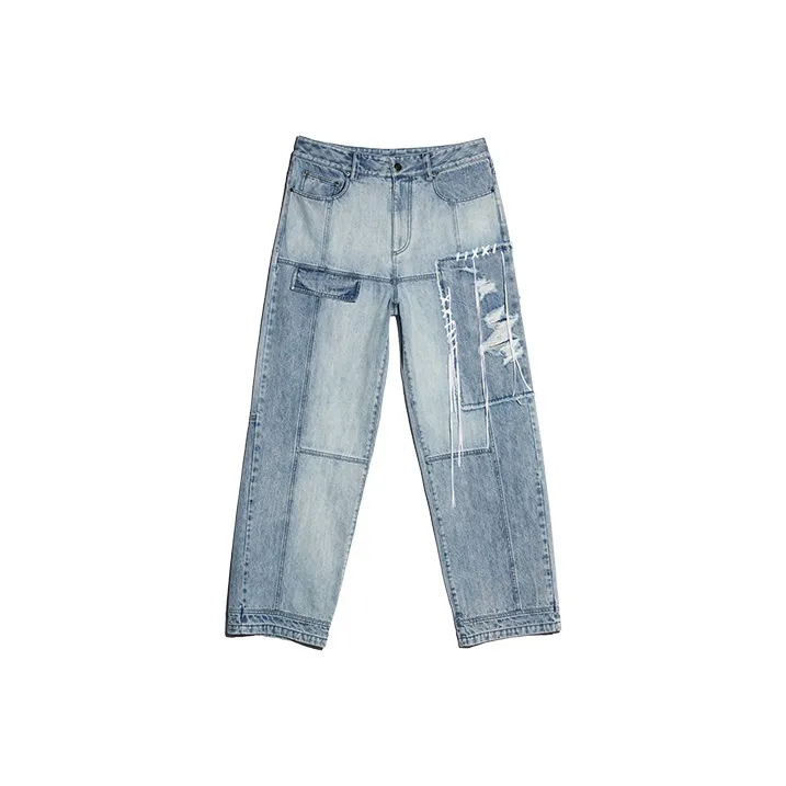 IEW.H Straight Moderate Jeans Men's Denim Blue-0