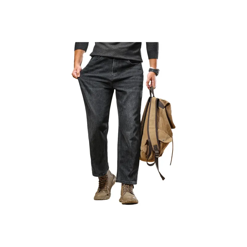 Seasonal Words Jeans Men's Black-0