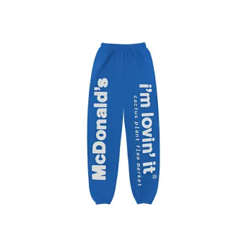 Mcdonald's X Cactus Plant Flea Market Knitted Sweatpants Unisex Blue