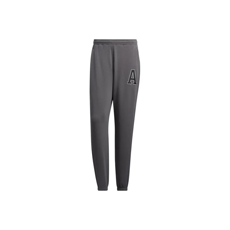 Adidas Knitted Sports Pants Men's Dark Gray-0