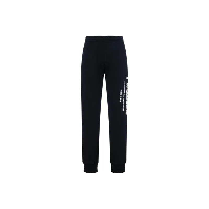 Alexander McQueen Logo Printed Slim Cut Track Trousers-0