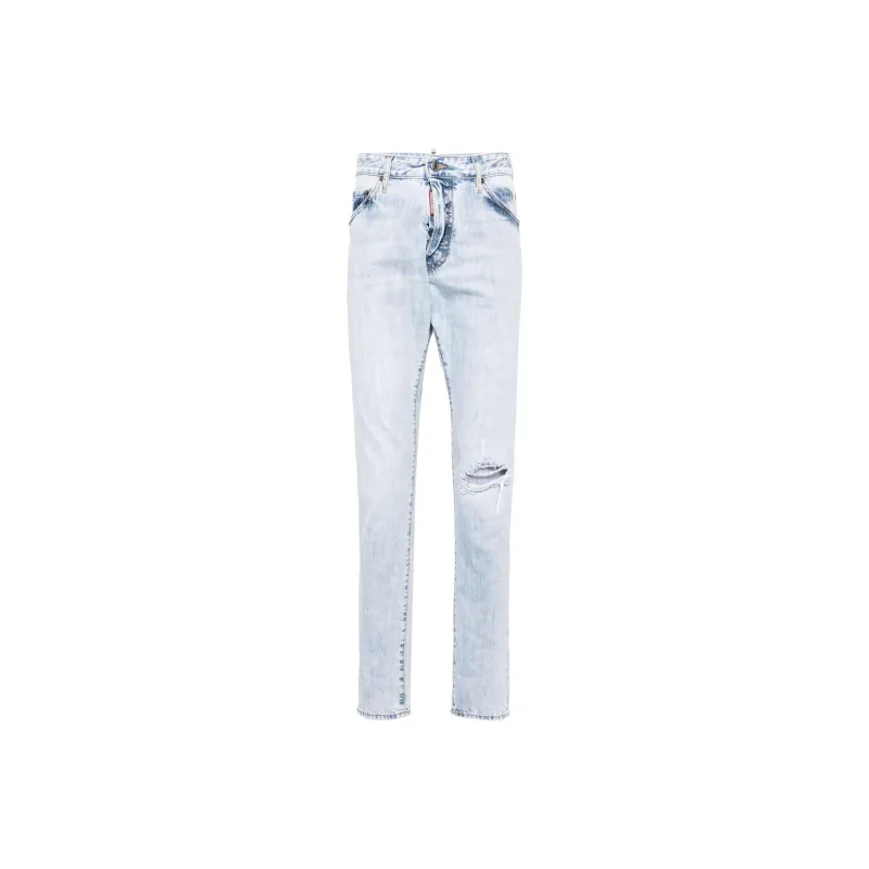 Dsquared2 Light Palm Beach Wash 642 Distressed Jeans-0