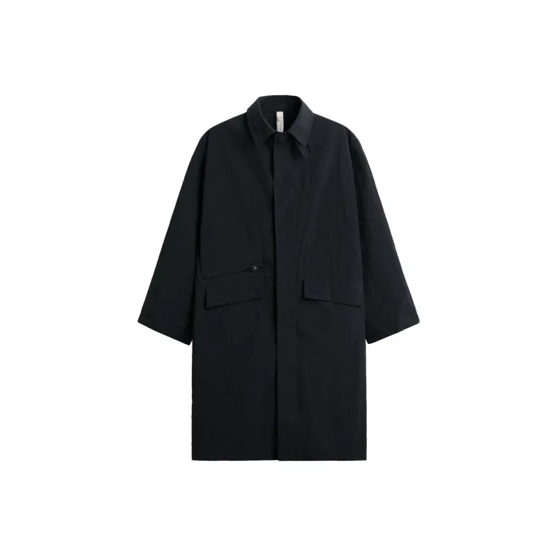 Studio Nicholson X ZARA Studio Nicholson Co-brand Trench Coats Men Black-0
