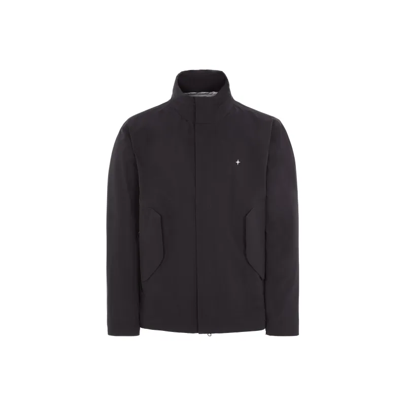 STONE ISLAND Logo Embroidered High-Neck Jacket-0