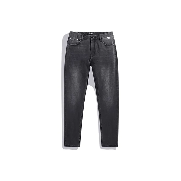 PEACEBIRD MEN Jeans Unisex Gray 1 Tight Fit, Cuffed-0