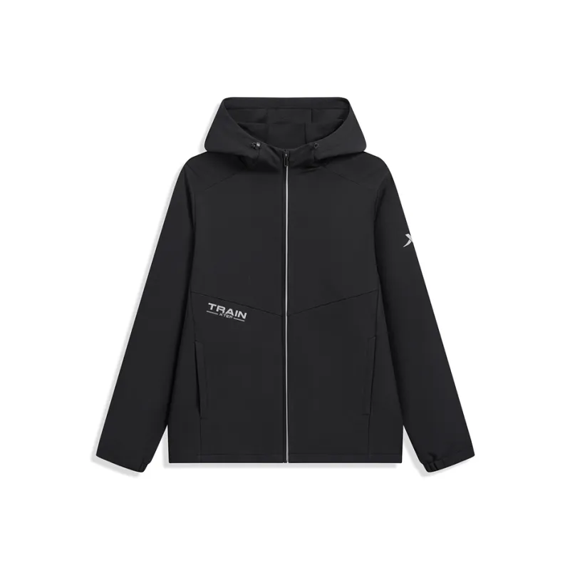 XTEP Trench Coat Men's Jet Black-0