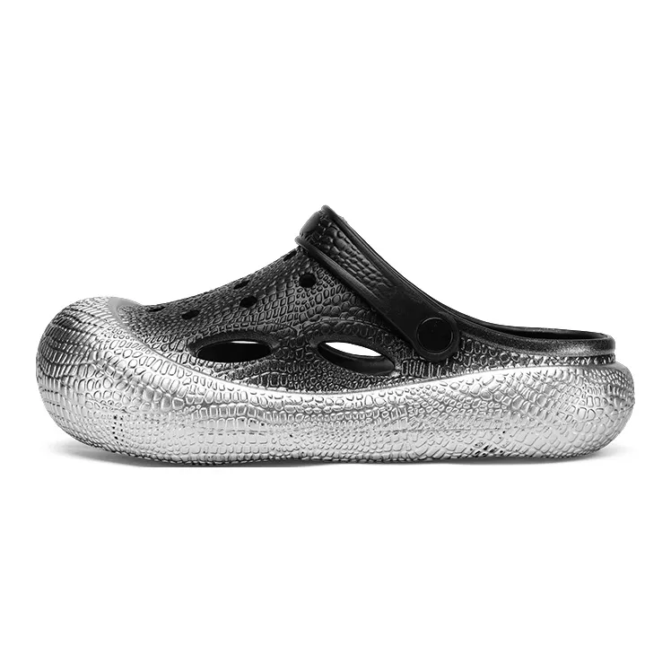 Darcy Sen Slippers / Home Slippers Black Silver-8
