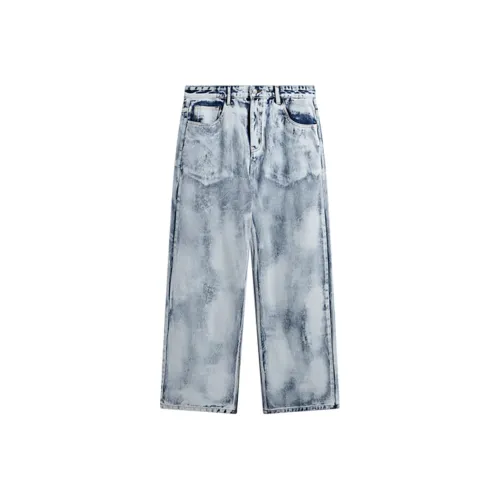FAIRWHALE Jeans Unisex Blue White