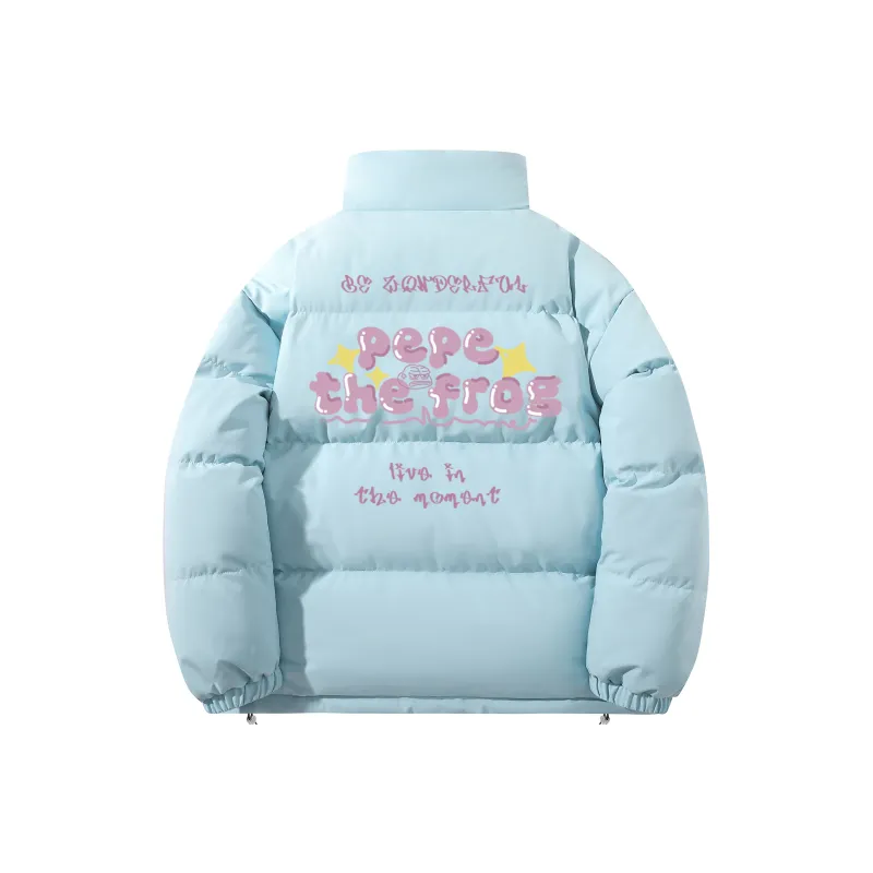Pepe The Frog Puffer Jacket Unisex-2