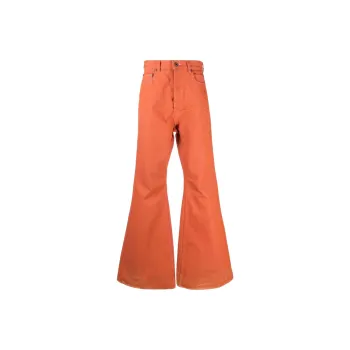 RICK OWENS/RO SS22 Jeans Men's Orange