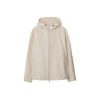 Burberry Equestrian Knight Motif Zipped Hooded Jacket