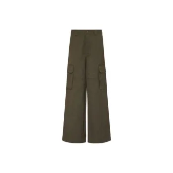Valentino Button Detailed Straight Leg Pants