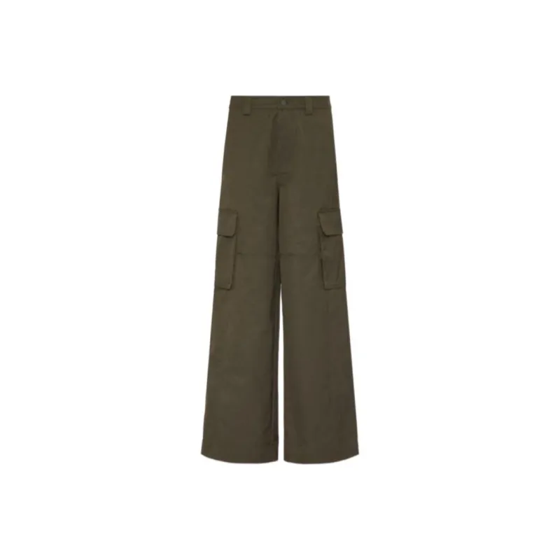 Valentino Button Detailed Straight Leg Pants-0