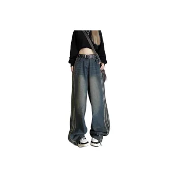 DUATOGE Jeans Men's Vintage Blue 