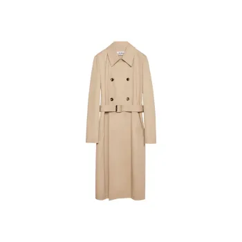 LOEWE Trench Coats Men Beige