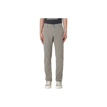 JACOB COHEN Bobby Logo Patch Mid Rise Trousers