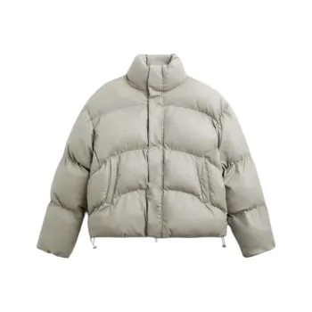 ZARA Puffer Jacket Unisex Beige