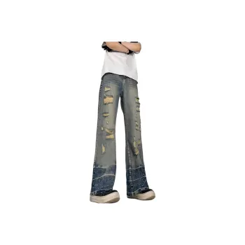 HELEH Jeans Unisex Vintage Blue
