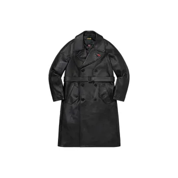 Supreme Schott Leather Trench Coat