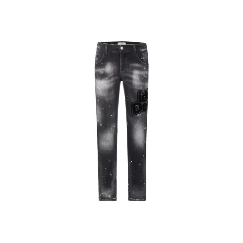 23R+ Slim Fit Pants Jeans Men's Black Gray Color