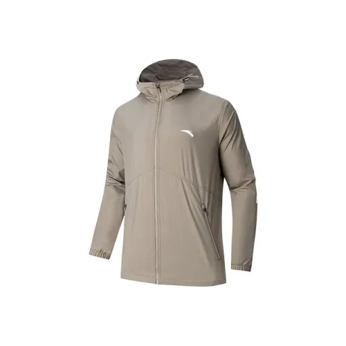 Anta Comprehensive Training Collection Sports Lifestyle Collection Trench Coat Men's Withered Wood Color