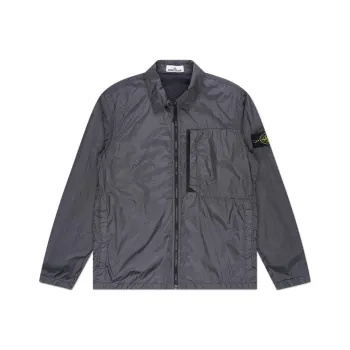 STONE ISLAND Compass Patch Collared Zip Up Jacket