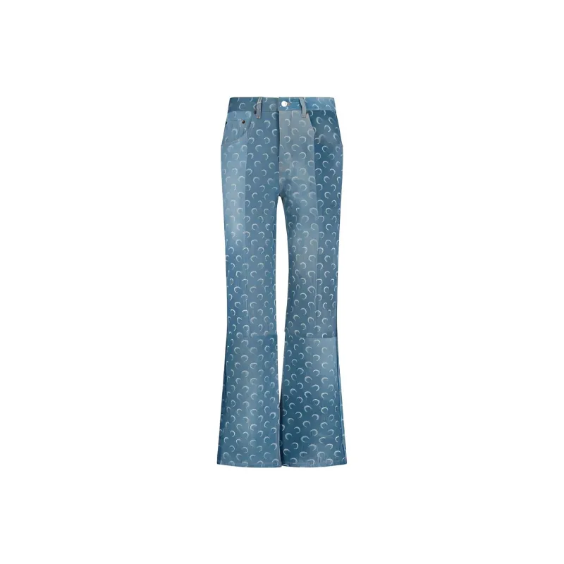 Marine Serre Jeans Men Blue-0