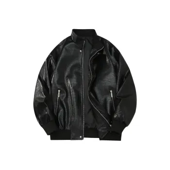 FORCEREPUBLIK Leather Jacket Unisex