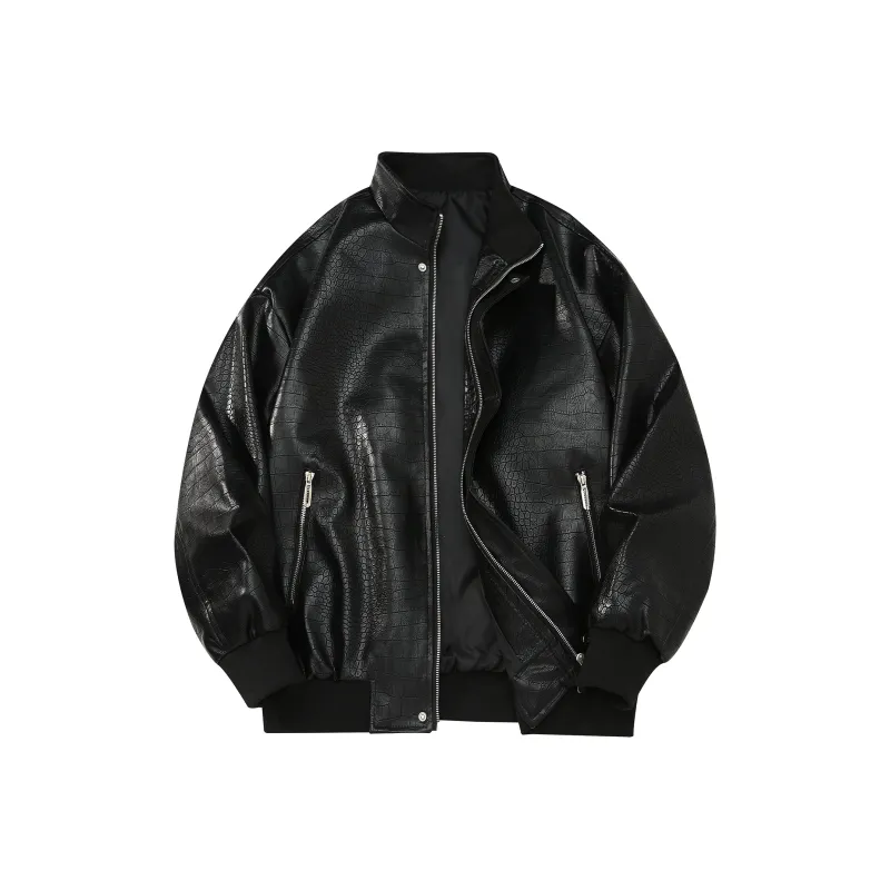 FORCEREPUBLIK Leather Jacket Unisex-0