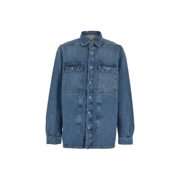 Rick Owens DRKSHDW SS25 Jackets & Coats Men's Blue