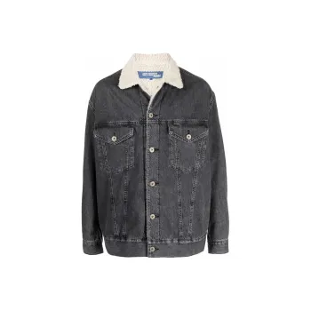 JUNYA WATANABE Faux shearling Collar Denim Jacket