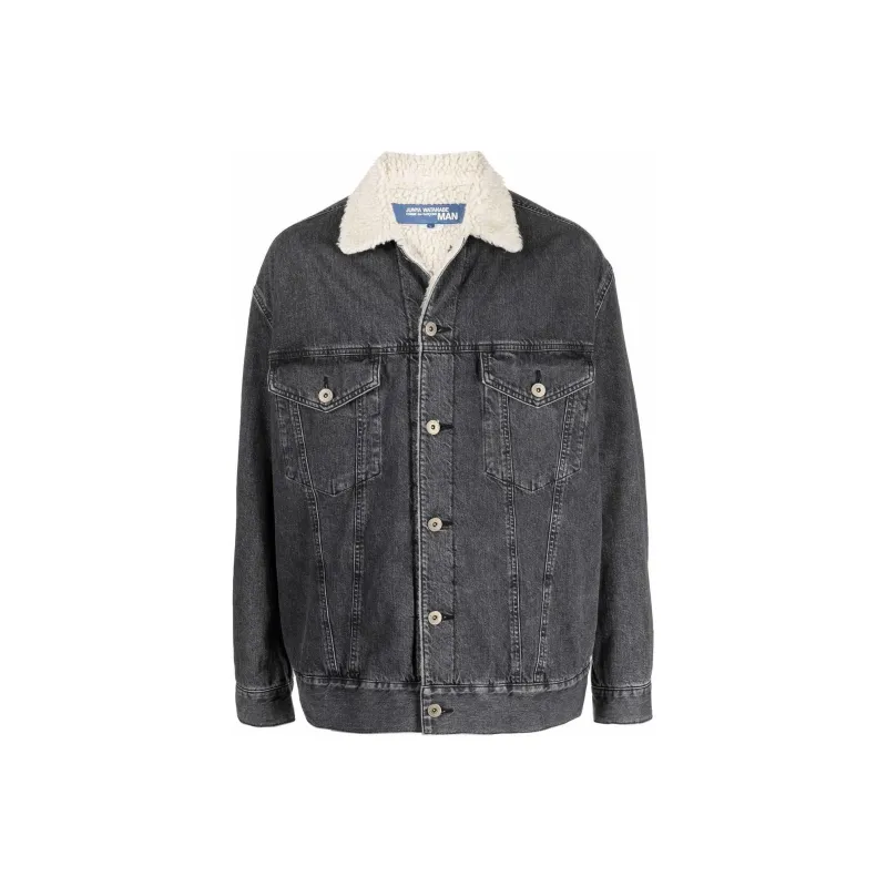 JUNYA WATANABE Faux shearling Collar Denim Jacket-0