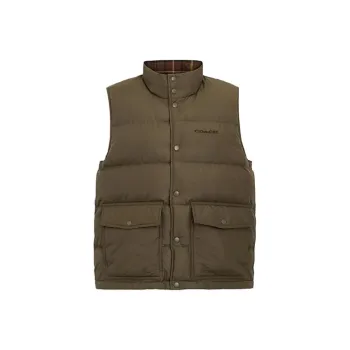 COACH SS24 Down Jacket Men's Dark Fern Green