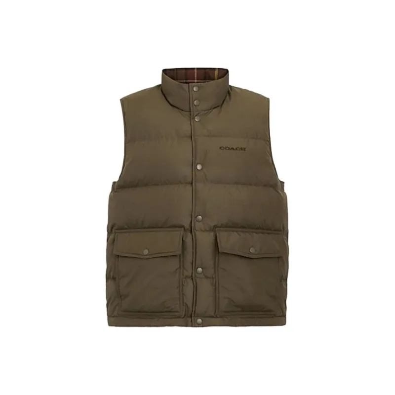 COACH SS24 Down Jacket Men's Dark Fern Green-0
