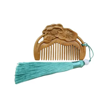 Sweet Pillow House Traditional Chinese Style Brogues Comb Brogues Mini Compact Comb For Sideburns Shaping