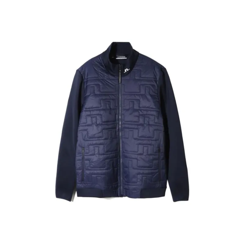J.Lindeberg Quilt Hybrid Jacket Jackets & Coats Men's Navy Blue-0