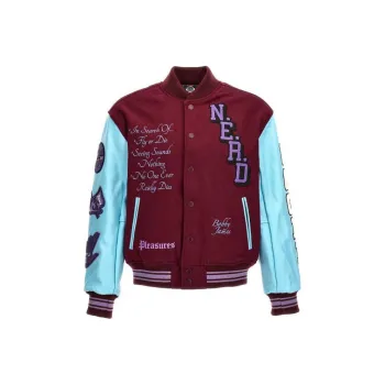 PLEASURES X N.E.R.D Varsity Jacket