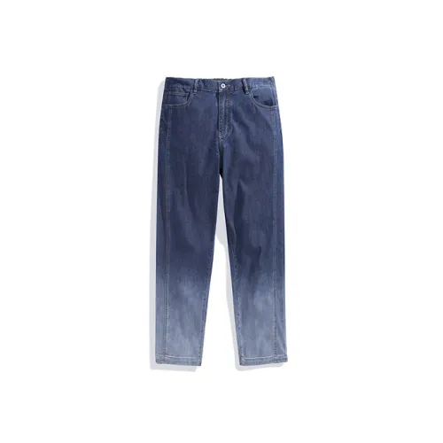 PEACEBIRD MEN Jeans Men Blue 1 Loose Fit, Straight Fit