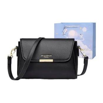 Duoluplo Doron Paul PU Crossbody Bag, Shoulder Bag Women's Black/Light Blue