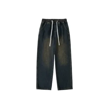 WARNING LIGHT Jeans Unisex Green Light Brown